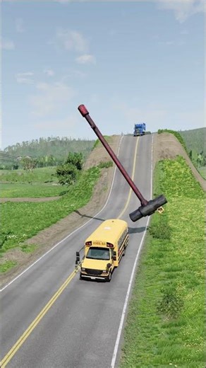 Cars vs Massive Hammer - BeamNG.Drive