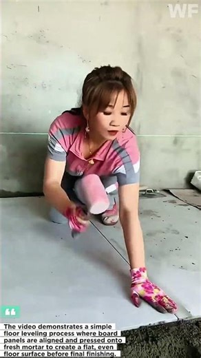 Fast Floor Leveling Technique Using Board Panels | Simple and Efficient Construction Method