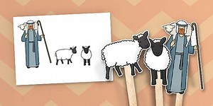 The Lost Sheep Stick Puppets