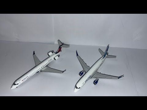 Two model airplane unboxing