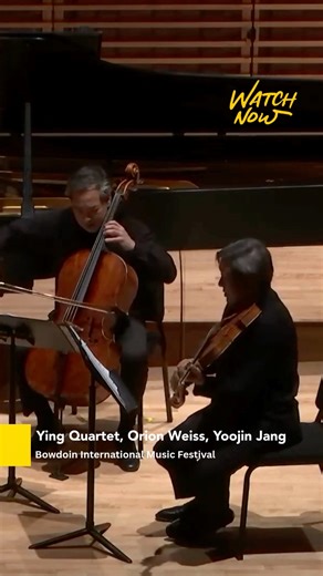 Revisit the full livestream performance of the Ying Quartet's performance with pianist Orion Weiss and violinist Yoojin Jang at the Bowdoin International Music Festival At the concert, Weiss performed solo piano repertoire by Liszt, Berg, and Martinů before being joined by Jang and members of the Ying Quartet for a chamber music finale Here, the artists perform Schumann's Piano Quintet in E-flat Major | The Violin Channel