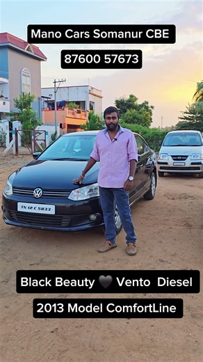 🖤Black Vento Diesel Highline 2013 😍Showroom Condition | Just ₹3.8 Lakhs 💥Coimbatore Somanur #vento