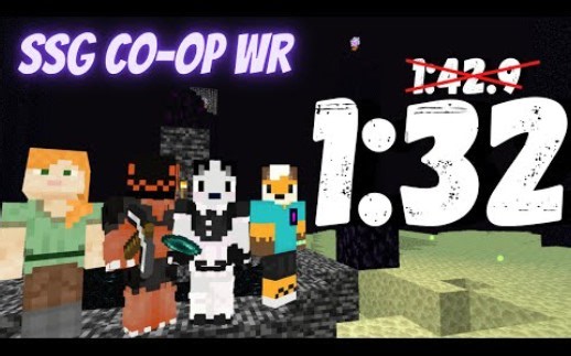[OphieSR]基岩版1.18 SSG 多人SSG世界纪录 1:32
