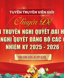 Mẫu Slide Báo Cáo Viên về Nghị Quyết Đại Hội Đảng