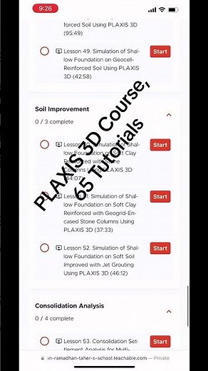 PLAXIS 3D Course: From Theory to Practice