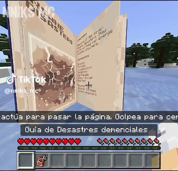 Probando el Mod de Desastres Naturales en Minecraft