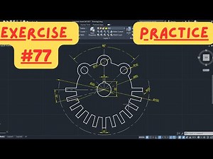AutoCAD 2D Drawing Step By Step Practice for Beginners #77