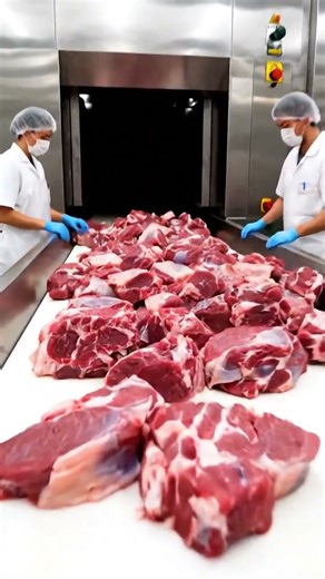 Amazing Automatic Cow Processing Machine | Modern Meat Factory #meatprocessing