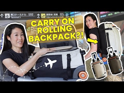 *MOST VERSATILE CARRY ON BAG* - Bagsmart's Rolling Backpack Review!