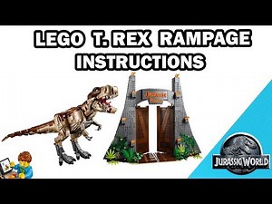 T. REX Rampage - Building Instructions - JURASSIC PARK - LEGO Set 75936