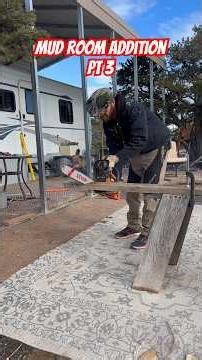 Mud room addition pt3 #offgrid #offgridliving #rvlife #rvfulltime #doityourself #diy