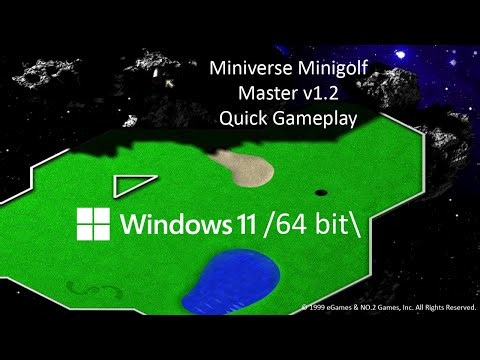 eGames Miniverse Minigolf Master v1.2 (1999) (on Windows 11 64 bit) - 1080p 60FPS