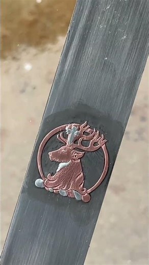 Copper and silver on this hand and a half sword! #forging #medieval #blacksmith #art #history