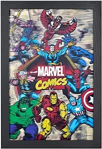 POP Creations MARVEL COMICS Framed 3D Wall Art Decor Poster | Superheroes Wall Poster | Super Hero Gift