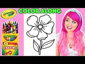 Color a Flower Along With Me | COLOR ALONG WITH KIMMI