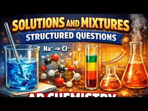 SOLUTIONS AND MIXTURES | STRUCTURED QUESTIONS | AP CHEMISTRY