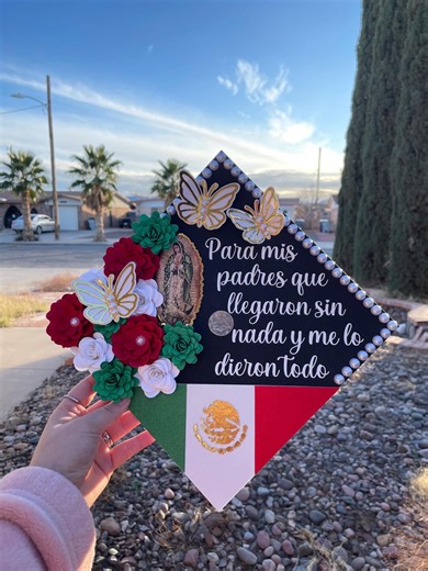 Mexican Graduation Cap Topper Class of 2026 First Generation Graduate Mexican Grad Cap Senior 2026 Para Mis Padres Virgen Grad Cap 2026 Grad - Etsy