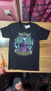 “Will you do a Rob Zombie shirt?!” - Say Less 🤘🏼 #robzombie #livingdeadgirl #2000sthrowback #altgirl #shirthack | Shredded threads