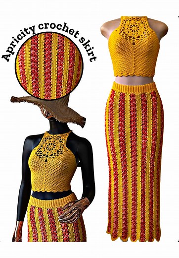 Apricity Crochet Maxi Skirt Tutorial for Summer