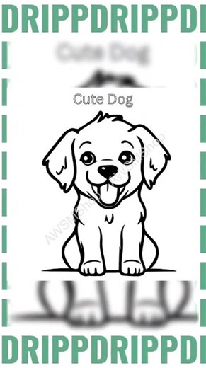 Dog Coloring Page – Printable for Kids