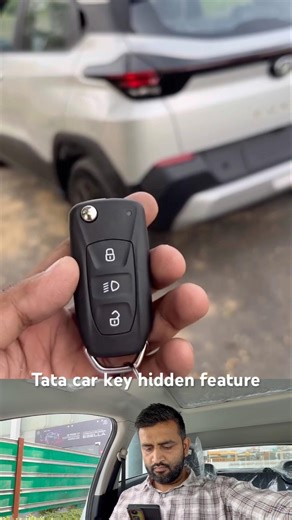 Tatas Car key 🔑 hidden features || #tatacars #featured #viralshorts #autosbyvinod