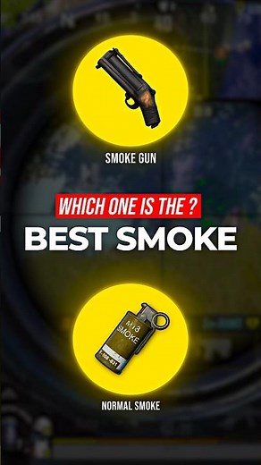 SMOKE GUN VS NORMAL SMOKE | Which Is The Best ? || Perfect BGMI Settings Guide | BGMI / Pubg Mobile