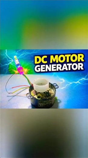 Amazing DC Motor Generator 🔥 | Free Electricity Experiment | DIY Power Project