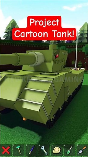 Roblox Build a Boat for Treasure New Cartoon Tank Project by Roxy! #babft #roblox