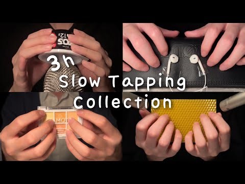 ASMR 3 Hours😴Brain Relaxing Slow Tapping Collection(No Talking)