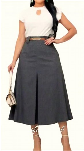 women beautiful elegant front slit skirt easy ✂️ #viralshorts #summer #diy #fashion #sewing