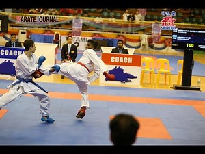 AKF2019 Junior Kumite Male 55kg Final HARI SANKAR SUREEYA SANKAR vs AKHADOV SAIID