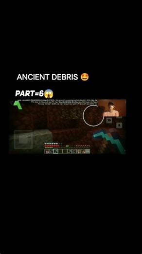 FINALLY FOUND ANCIENT DEBRIS 😱| MINECRAFT GAMEPLAY PART 6| #minecraftshorts#ancientdebris#gaming