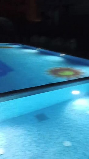 Stunning Illuminated Pool Reveal at Night