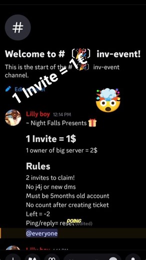 Invite Rewards Server in discord #shorts #discord #inviterewards #roblox