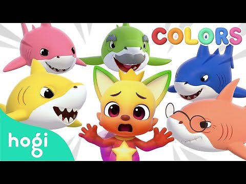 [NEW✨] Run, Pinkfong! Learn Colors with Shark Family Race 🦈 | Colors for Kids｜Hogi Colors