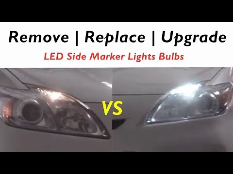 Install Toyota Prius Side Marker Light 2825 W5W LED Bulb Replacement