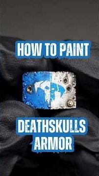 Painting Orks - Deathskulls Blue and White Armor #warhammer40k #orks #paintingwarhammer