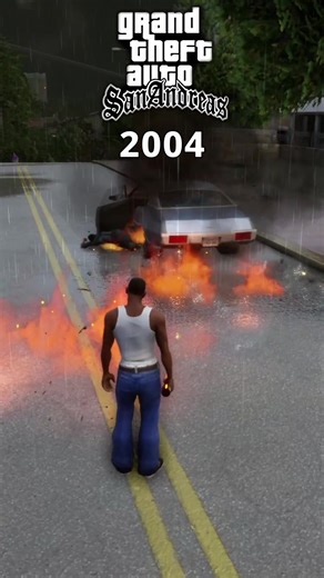 Throwing Molotov in the Rain Across All GTA Games