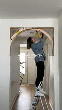 Prefab Half-Circle Arch Kit Install & Drywall with ‪@alainakathleenhomeoffical‬ #renovation #diy