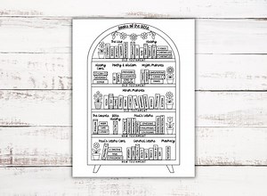 Printable Books of the Bible, Coloring Books of the Bible, Books of the Bible Reading Tracker, Church Coloring Page, Sunday School Craft - Etsy