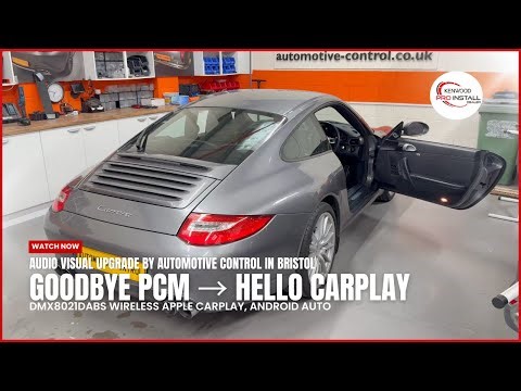 Porsche 911 997 Upgrade | PCM Out, Wireless CarPlay, Android Auto In KENWOOD DMX8021DABS #porsche