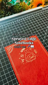 make multi-layer sprayed edge notebooks with me! ✨ i’ve been sitting on these tomoe river paper notebooks for almost 2 years and it was about time to give them the spotlight again so what better way to give them a bit of a makeover with sprayed edges! I still need to tweak the stencils a little so they fit better on the edge but all in all, i think they turned out real cute! Whaddya think? 📦 I will be adding these special sprayed edge version of our TRP notebook in the “Stationery & Lifestyle” 