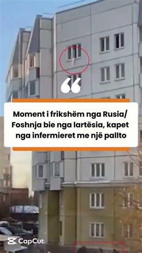 Moment i frikshëm nga Rusia/ Foshnja bie nga lartësia, kapet nga infermieret me një pallto