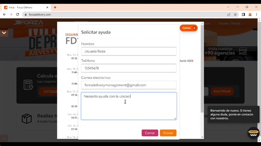 ¡VERIFICA EL ESTADO DE LA ENTREGA DE TU PAQUETE EN TIEMPO REAL! 🤩📦💪🏻 Administra tus pedidos y realiza un seguimiento de tus envíos a través de nuestro portal web 👉🏻 www.forzadelivery.om 🌐🔝 | Forza Delivery Express