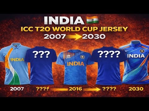 Evolution of India’s ICC T20 World Cup Jersey (2007–2030) 🇮🇳🔥| Interesting Data Hub