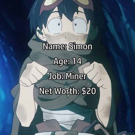 Simon's Evolution in Gurren Lagann