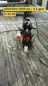 dgivovo 5000psi electric pressure washer from Amazon for $135.00. test review.