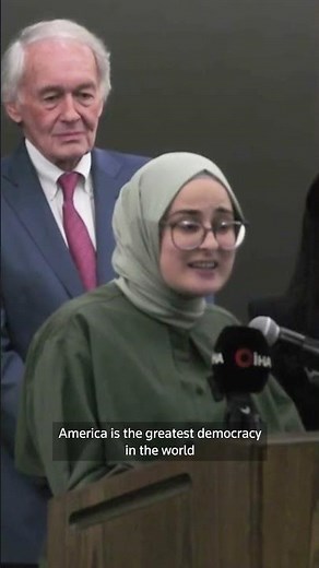 Tufts University student Rumeysa Ozturk returns to Boston after detention release | REUTERS