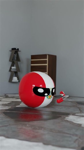 When Peru drops his phone in front of his dad 💀 #countryballs #peru #meme