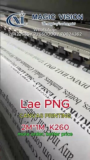 Fast & Affordable Canvas Banner Printing | High Quality Print Process | Magic Vision PNG
